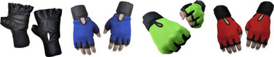 

Cp Bigbasket Netted with Wrist Support Gym & Fitness Gloves (Free Size, Black, Blue, Green, Red)