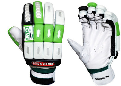 

CW Millennium Batting Gloves (Men, Green, White)