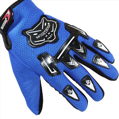 

Knighthood 1 Pair of Hand Grip for Bike Motorcycle Scooter Riding - Blue Colour Driving Gloves (L, Multicolor)