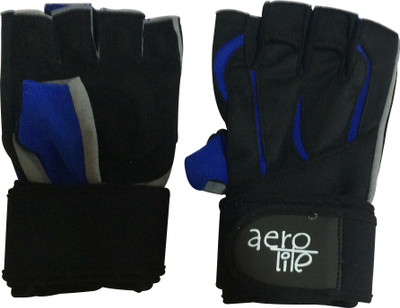 

Aerolite Power Lift-V Max Gym & Fitness Gloves (, Blue