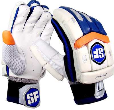 

Stanford Warrior Mens Batting Gloves (L, White, Blue, Orange), Blue;orange;white