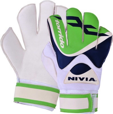 

Nivia TORIDO Football Gloves (S, White, Blue, Green), Blue;green;white
