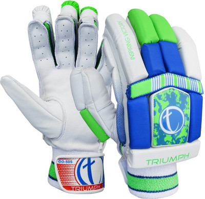 

Triumph 505 Batting Gloves (Men, White, Green, Blue), Blue;green;white