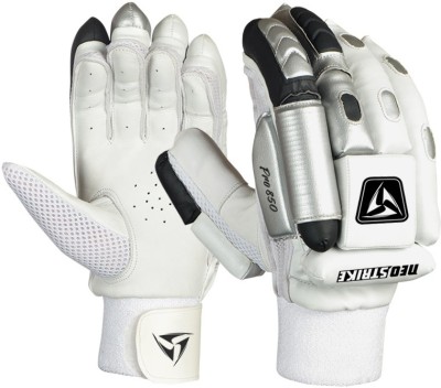 Neo Strike Pro 850 Batting Gloves(White, Black, Silver)