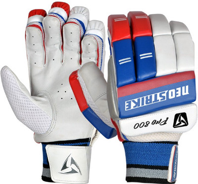 

Neo Strike PRO800 Batting Gloves (Men, White, Blue, Red), Blue;red;white