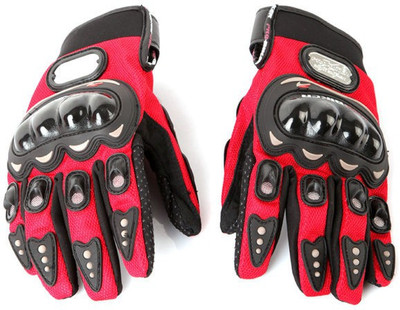 

Pa PRO-BIKERZ-RED-ATT-(FULL-FINGERED)-XL-Q8240 Cycling Gloves (XL, Red), Black;red