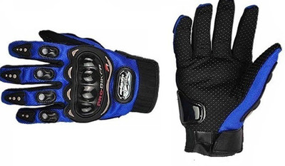 

Pa PROBIKERZ(FULL)-XL-BLUE-lU951 Cycling Gloves (XL, Blue), Black;blue