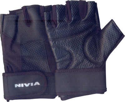 

Nivia Splender Gym & Fitness Gloves (L, Black, Grey)