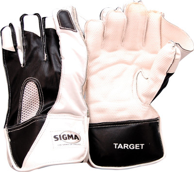 

Sigma Target Wicket Keeping Gloves (M, Multicolor), White