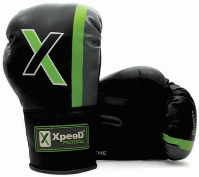 Xpeed Junior 8 oz Boxing Gloves (S, Black, Green)