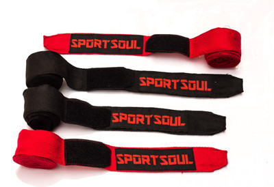 

SportSoul Cotton Boxing Gloves (Men, Red, Black), Black;red