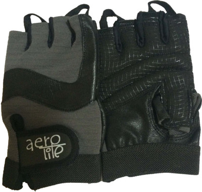 

Aerolite Cross Fitter-Super Strength Gym & Fitness Gloves (S, Grey), Black;grey