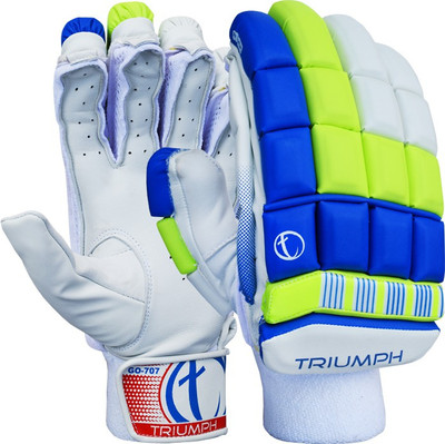 

Triumph 707 Batting Gloves (Men, White, Blue, Green), Blue;green;white