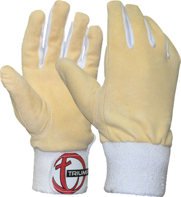 

Triumph Wicket Keeper Batting Gloves (Free Size, White)