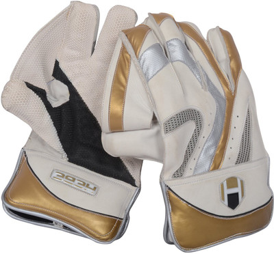 

Hebe Z Wicket Keeping Gloves (Men, Gold, White)