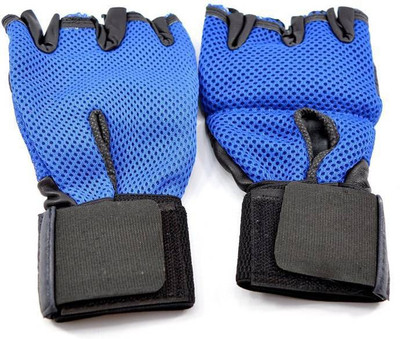 

Cp Bigbasket Sweat Leather Gym & Fitness Gloves (, Blue, Black, Black;blue