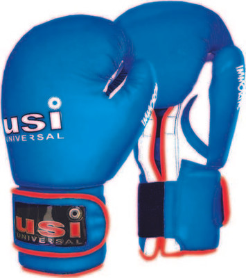 

USI 609M1 Boxing Gloves (Free Size, Blue)