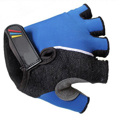 

Adraxx Dashing Half Finger Bike Riding Cycling Gloves (M, Blue)
