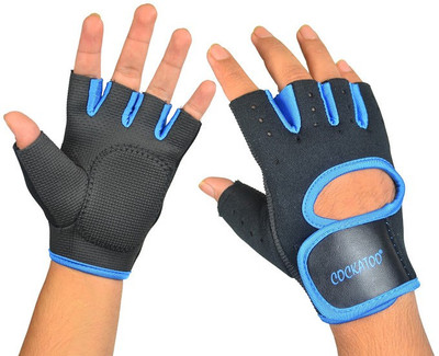 

COCKATOO Pro Training Gym & Fitness Gloves (, Black, Blue