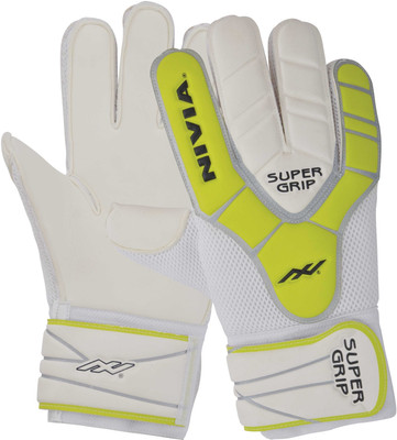 

Nivia Super Grip Goalkeeping Gloves (, White, Yellow, Multicolor
