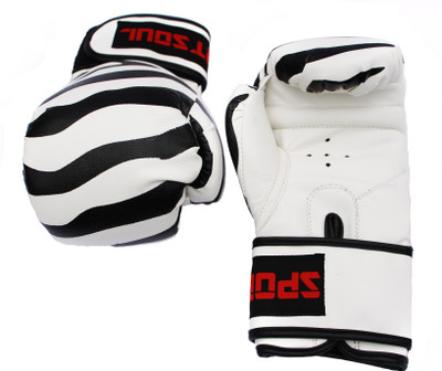 

SportSoul Kids 8 Oz Boxing Gloves (S, White, Black), Black;white