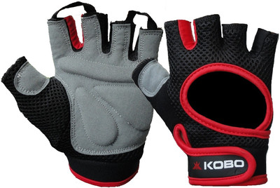 

Kobo Weight Lifting_Red (Imported) SG8 Gym & Fitness Gloves (S, Black, Red)