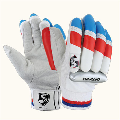 

SG Optipro Batting Gloves (Youth, White), Assorted