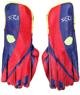 

Skera ROOKIE WICKET KEEPER GLOVES Wicket Keeping Gloves (L, Multicolor)