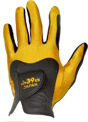 

Fit39 EX Golf Gloves (XL, Black, Gold)