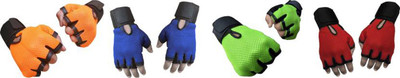 

Cp Bigbasket Netted with Wrist Support Gym & Fitness Gloves (Free Size, Orange, Blue, Green, Red), Blue;green;orange;red