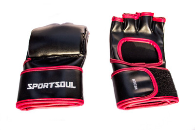 

SportSoul MMA Open Palm Gym & Fitness Gloves (, Black, Red