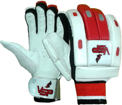 

VSP Brio Batting Gloves (Boys, White, Red), Red;white