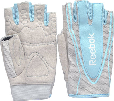 

REEBOK Fitness Gym & Fitness Gloves (S, Grey, Blue), Blue;grey