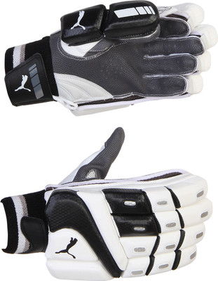 

Puma EVO POWER BLACK EDITION Batting Gloves (Men, White, Black), Black;white