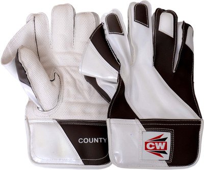 

CW County Wicket Keeping Gloves (Men, White, Black), Black;white