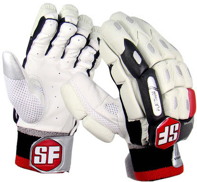 

Stanford Platinum Mens Batting Gloves (L, White, Black, Red), Black;red;white