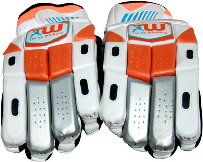 

THREE WICKETS Hitter Batting Gloves (XL, Orange)
