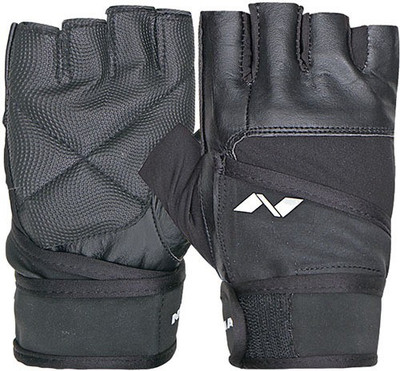 

Nivia Pro Wrap Gym & Fitness Gloves (, Black