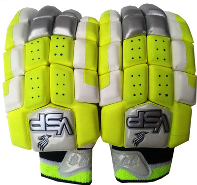 

VSP Czar Batting Gloves (Men, White, Green), Green;white