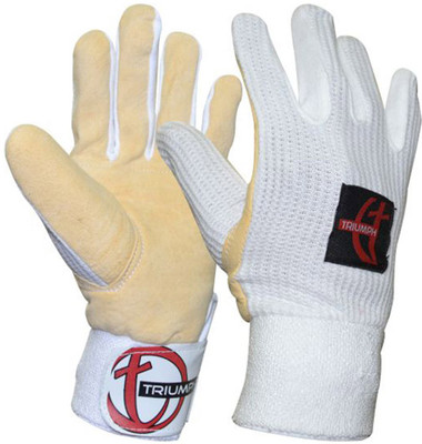 

Triumph Wicket Keeper Batting Gloves (Free Size, White)