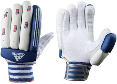 

ADIDAS BG MATCH 16 Batting Gloves (M, White, Blue, Red), Blue;red;white