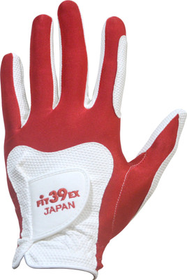 

Fit39 EX Golf Gloves (M, White, Red), Red;white
