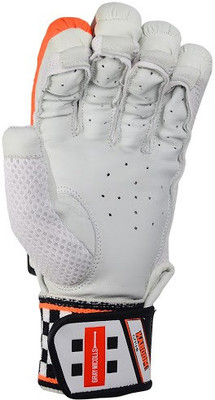 

Gray Nicolls Kaboom GN 4.5 Right Hand Batting Gloves (Men, White, Black, Orange), Black;orange;white