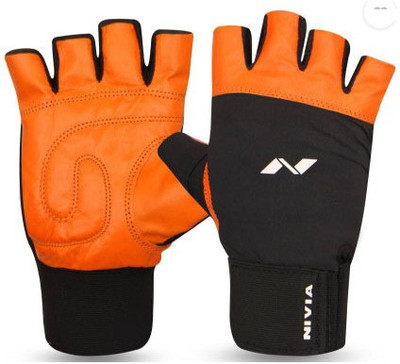 

Nivia wrist wrap Gym & Fitness Gloves (, Multicolor, Black;orange