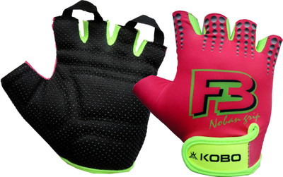 

Kobo Ladies Exercise Weight Lifting Grippy Hand Protector Padded WTG-11 Gym & Fitness Gloves (L, Pink), Multicolor