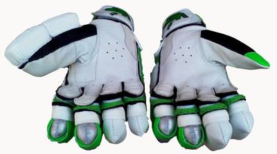 VSP Caribbean Batting Gloves (Men, White, Green)