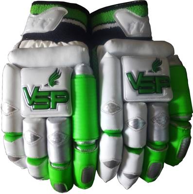 VSP Caribbean Batting Gloves (Men, White, Green)