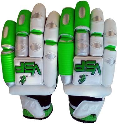 VSP Caribbean Batting Gloves (Men, White, Green)