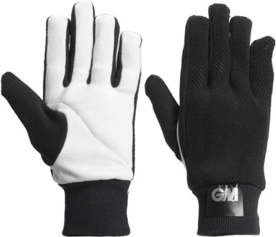 

GM Cotton Padded Palm Batting Gloves (Men, Black, White)