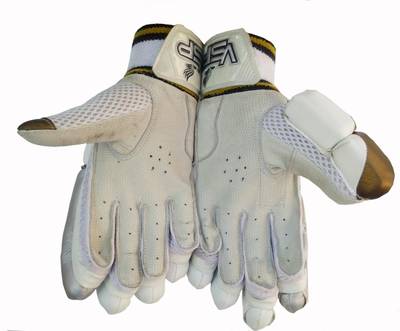 VSP LE Batting Gloves (Men, White, Gold)